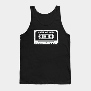 Best of 1975 Retro Cassette Tape 1975 Birthday Tank Top